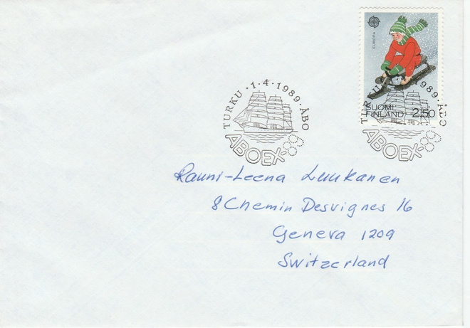 ERIKOISLEIMA , ABOEX 89, Turku 1.4.1989