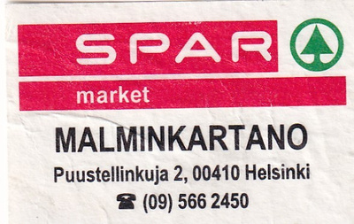 Helsinki , Malminkartano  SPAR   b548