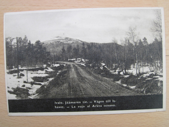 VANHA Postikortti Ivalo Lappi 1940-luku
