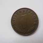 Natsi-Saksa 1 Reichspfennig 1940 J - pikkukuva 2