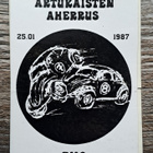 Artukaisten aherrus tarra 1987! - pikkukuva 1