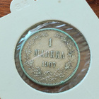 1 MARKKA v.1907 hopeaa - pikkukuva 4