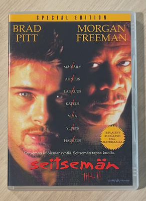 David Fincher: SEITSEMÄN (2DVD) Morgan Freeman & Brad Pitt