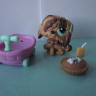 Littlest Pet Shop figuuri, koira+ tarvikkeet - pikkukuva 1