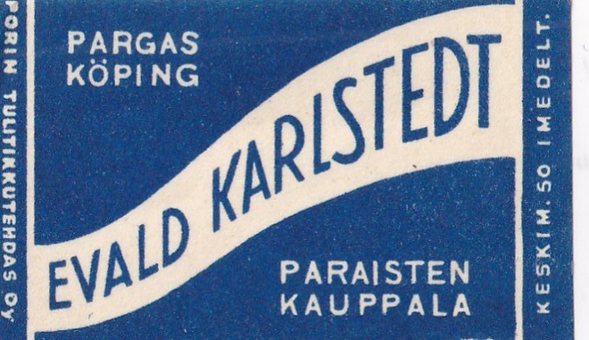 Pargas, Parainen.  Evald Karlstedt   b508