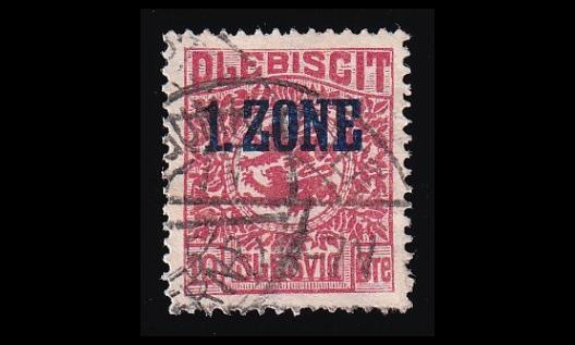 Slesvig 18 o Vaakuna 1. Zone 10 öre (1920)