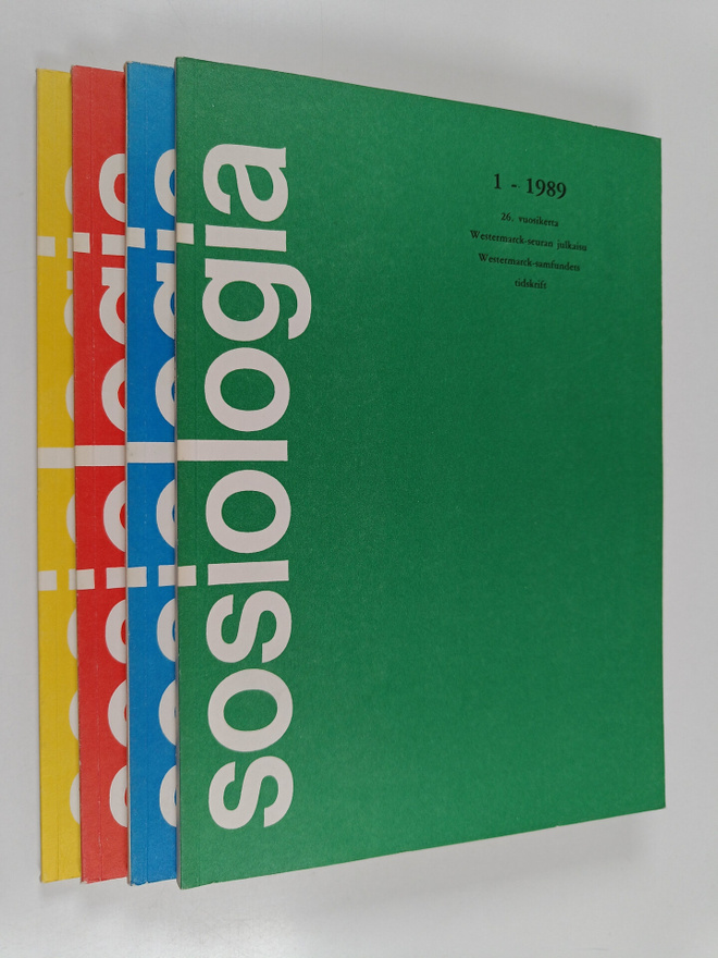 Sosiologia vuosikerta 1989 1-4