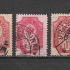 1901-1908 10p kotkamerkkejä leimattuna 3 erilaista - pikkukuva 1