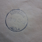 Itä-Karjala merkki kirjeessä Äänislinnasta Turkuun 6.4.1943 - pikkukuva 2