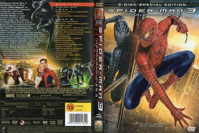 Spider-Man3-Hämähäkkimies 3	(175)	k	-FI-		DVD	(2)		2007	spec