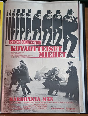 KOVAOTTEISET MIEHET vanha elokuvajuliste (Gene Hackman) )