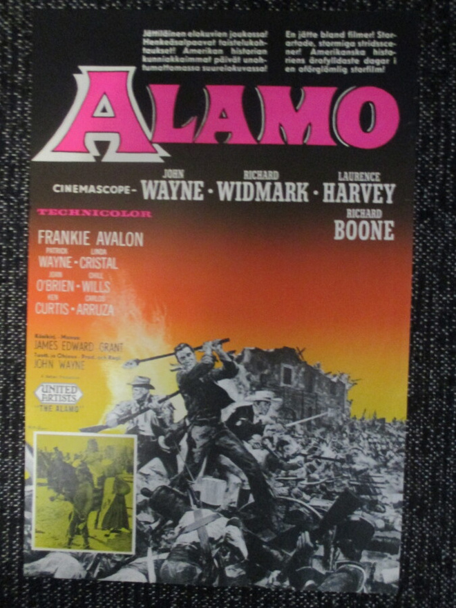 Alamo (John Wayne, 1960) elokuvajuliste - klassikkowestern