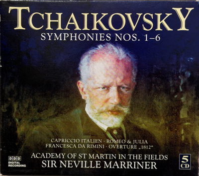 Tsaikovski: Sinfoniat 1-6 / Marriner  (5 CD -boxi)