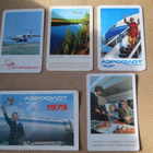 CCCP: Aeroflot 17 erilaista almanakkakorttia vv. 1968-1990 - pikkukuva 2