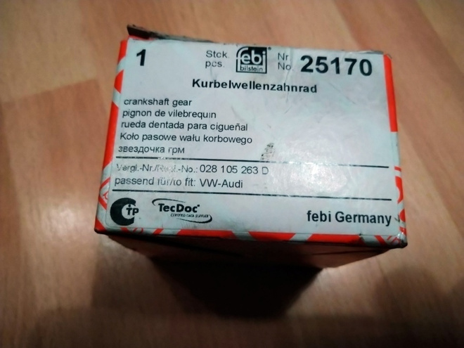 Audi, Seat ja VW hammaspyörä kampiakseli FEBI 25170
