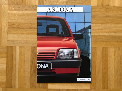 Esite Opel Ascona C vuodelta 1986 1987 ruotsi