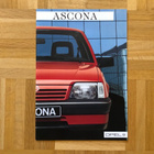 Esite Opel Ascona C vuodelta 1986 1987 ruotsi - pikkukuva 1
