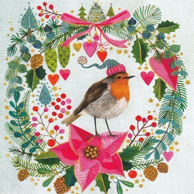 Mila Marquis: Punarinta (neliökortti)