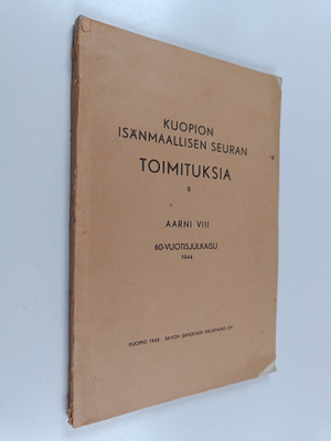 Kuopion isänmaallisen seuran toimituksia 8 : Aarni VIII