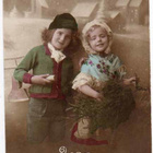 LAPSI / Ihastuttavat lapset ja talvinen kylämaisema. 1900-l. - pikkukuva 2