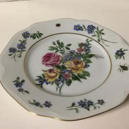 Vanha seinälautanen 1953, kukkakoriste Ø17,5 cm