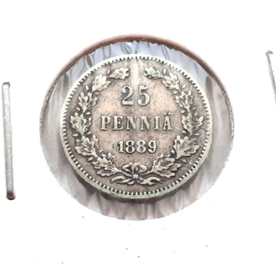 25 penniä 1889 SNY275