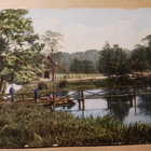 Fiskars, näkymä Fiskarsinjoelta, vanha väripk, k-k 1921 - pikkukuva 1