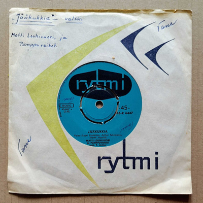 MATTI LOUHIVUORI: Jääkukkia / Aila – Rytmi 7” 1960, ei KK