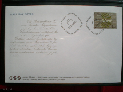FDC Eduskunta 100 vuotta 1. luokka 3.2.2006 - LaPe 1774