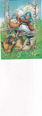 Fingal. Glad Påsk , Akka, kukko, kana, munat . b709