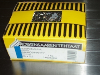 Huopanaula Sähkösinkitty 20 X 2,5 - 1400 Kpl / 1 Kg