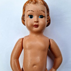 Guttaperkka vintage pieni nukke - pikkukuva 5