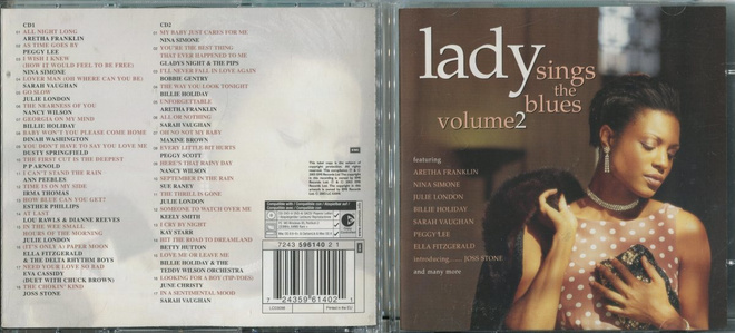 LADY SINGS THE BLUES . KOKOELMA 2 CD-LEVYÄ . VOLUME 2