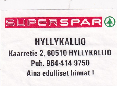 Hyllykallio, SUPERSPAR 1/10