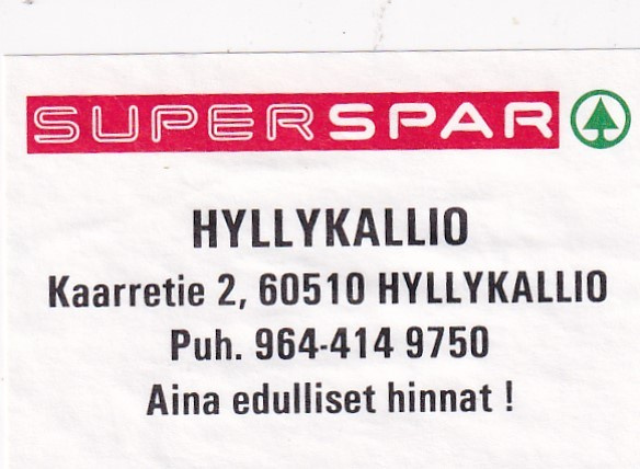 Hyllykallio, SUPERSPAR 1/10