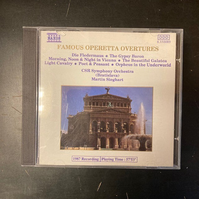 CSR Symphony Orchestra - Famous Operetta Overtures CD