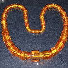Vintage hoidettua meripihka kaulakoru Amber Itämeren alueen - pikkukuva 4