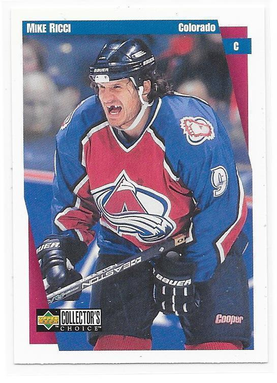 97-98 Collector`s Choice #61 Mike Ricci Colorado Avalanche