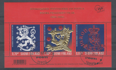 2006 Postimerkki 150 vuotta loistoleimattu blokki