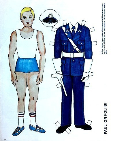 Paperinukke Pauli poliisi