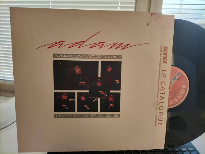 ADAM MAKOWICZ TRIO, Interface, LP SWE -87 SIISTI KUNTO !!