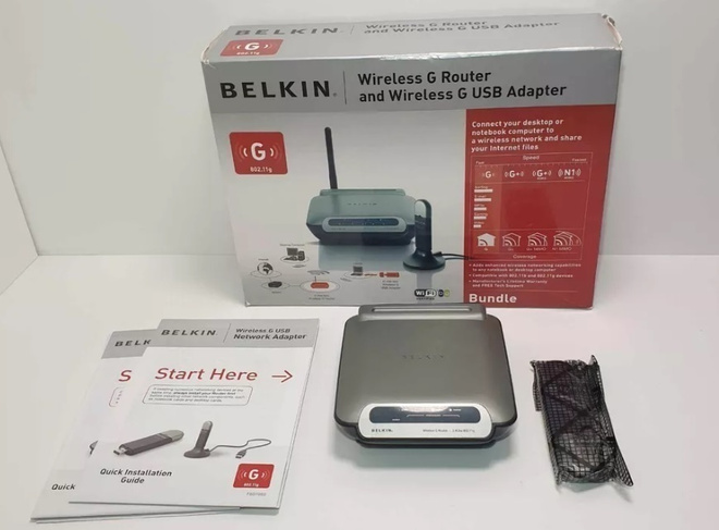 Belkin G Wifi reititin ja USB wifi vastaanotin