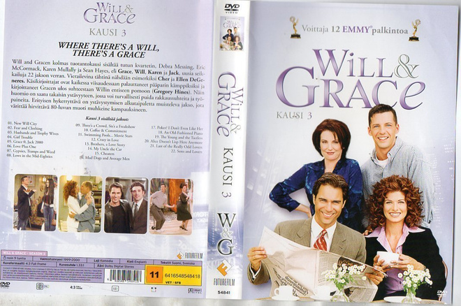 Will & Grace 3. Kausi	(41 555)	k	-FI-	DVD	slipcase,	(4)			4