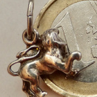 VANHA Kaulakoru Riipus Zodiakin Merkki Leijona Hopeaa - pikkukuva 1