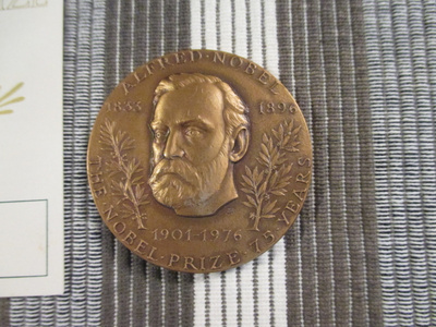 Alfred Nobel 1833-1896 .75 Years 1901-1976 mitali.