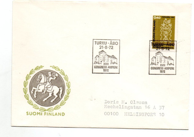 Turku: XVII gongress ampere (erikoisleima 21.8.1972)
