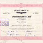 OKK 1959 Kar-Air Oy (Karhumäki), Helsinki pörssi - pikkukuva 1