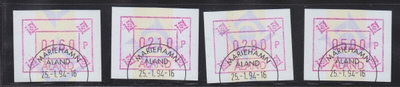 Åland Frama 1993 ATM Å5 1,6 mk-5 mk loistoleimoin