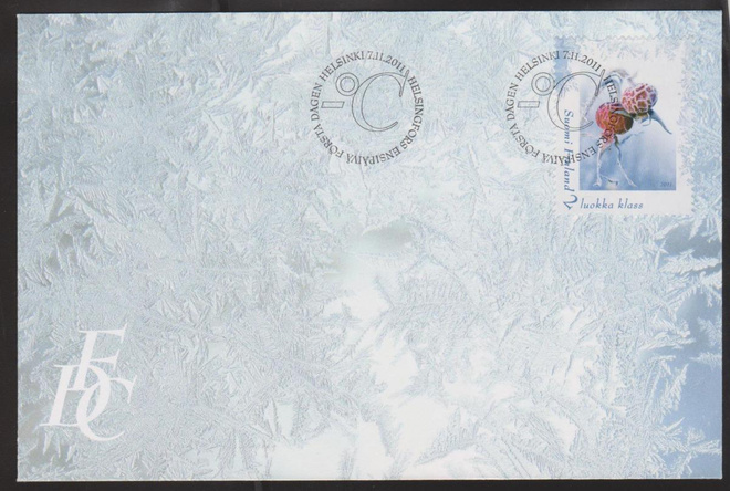 FDC 2011 Omakuvamerkki ruusunmarjat