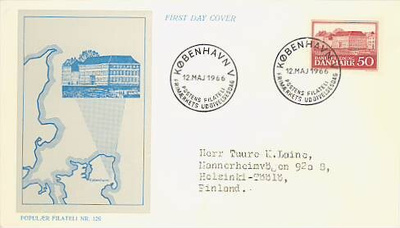 Tanska Mi 442 FDC